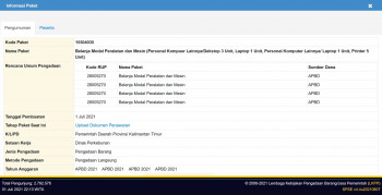 Belanja Modal Peralatan dan Mesin (Personal Kompuer Lainnya/Dekstop 3 Unit, Laptop 1 Unit, Personal Komputer Lainnya/ Laptop 1 Unit, Printer 5 Unit)